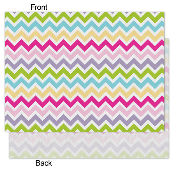 Colorful Chevron Tissue Paper - Lightweight - Medium - Front & Back