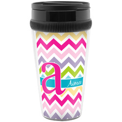 Colorful Chevron Acrylic Travel Mug without Handle (Personalized)