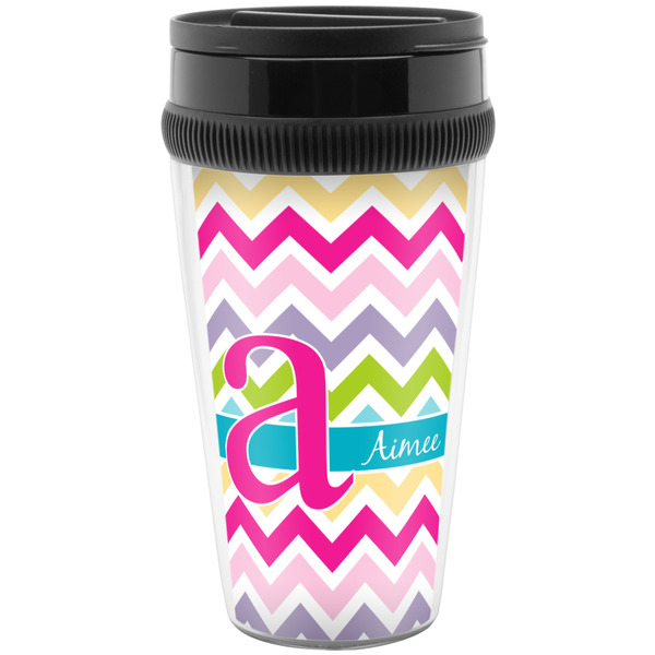 Colorful Chevron Travel Mug (Personalized)