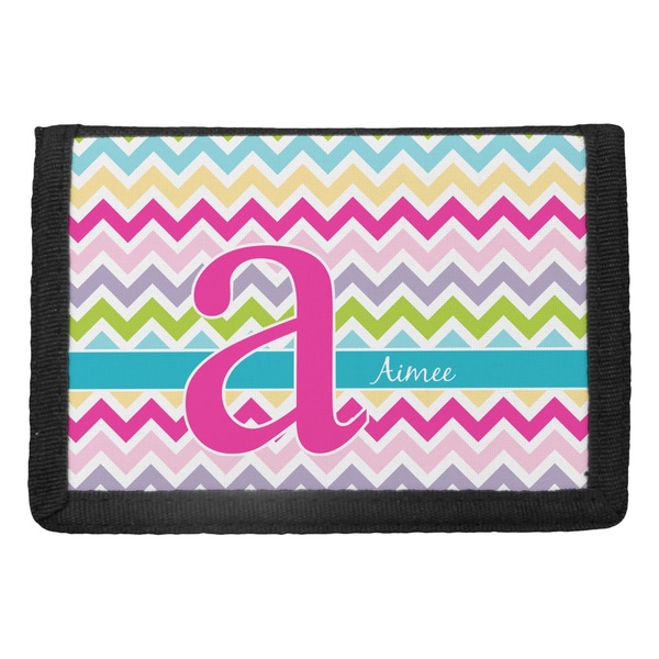 Custom Colorful Chevron Trifold Wallet (Personalized)