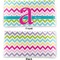 Colorful Chevron Vinyl Check Book Cover - Front and Back