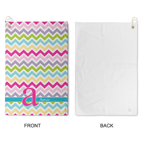 Colorful Chevron Waffle Weave Golf Towel - Approval