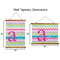 Colorful Chevron Wall Hanging Tapestries - Parent/Sizing
