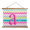 Colorful Chevron Wall Hanging Tapestry - Wide (Personalized)