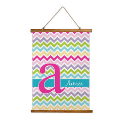 Colorful Chevron Wall Hanging Tapestry - Tall (Personalized)