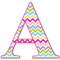 Colorful Chevron Wall Letter Decal
