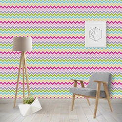 Colorful Chevron Wallpaper & Surface Covering (Peel & Stick - Repositionable)