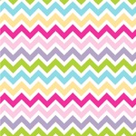 Colorful Chevron Wallpaper & Surface Covering (Peel & Stick 24"x 24" Sample)