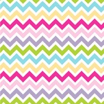 Colorful Chevron Wallpaper & Surface Covering (Peel & Stick 24"x 24" Sample)