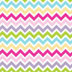 Colorful Chevron Wallpaper & Surface Covering (Water Activated 24"x 24" Sample)