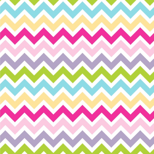 Custom Colorful Chevron Wallpaper & Surface Covering (Water Activated 24"x 24" Sample)