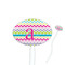 Colorful Chevron Oval Plastic Stir Sticks (Personalized)