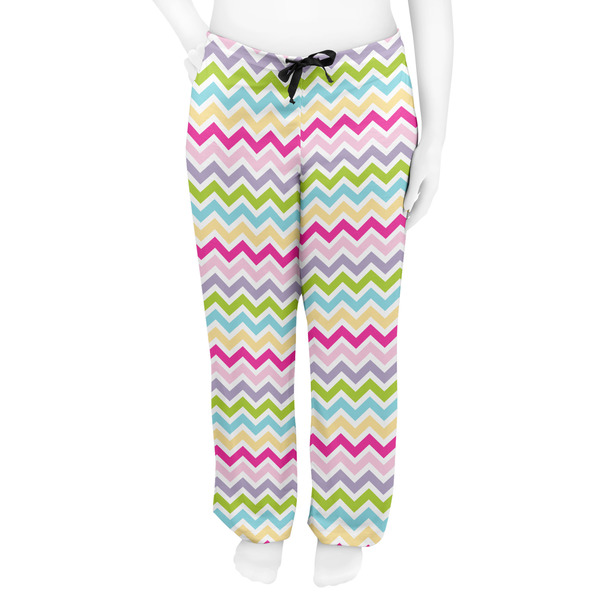 Colorful Chevron Women's Pj on model - Front