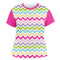 Colorful Chevron Women's Crew T-Shirt - 2X Large