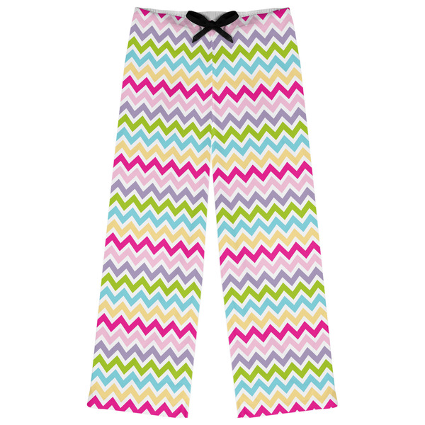 Custom Colorful Chevron Womens Pajama Pants - XS