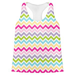 Colorful Chevron Womens Racerback Tank Top - 2X Large