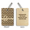 Colorful Chevron Wood Luggage Tags - Rectangle - Approval