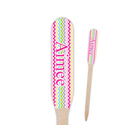 Colorful Chevron Paddle Wooden Food Picks (Personalized)