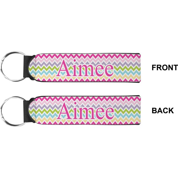 Colorful Chevron Wristlet (Front + Back)