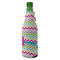Colorful Chevron Zipper Bottle Cooler - ANGLE (bottle)