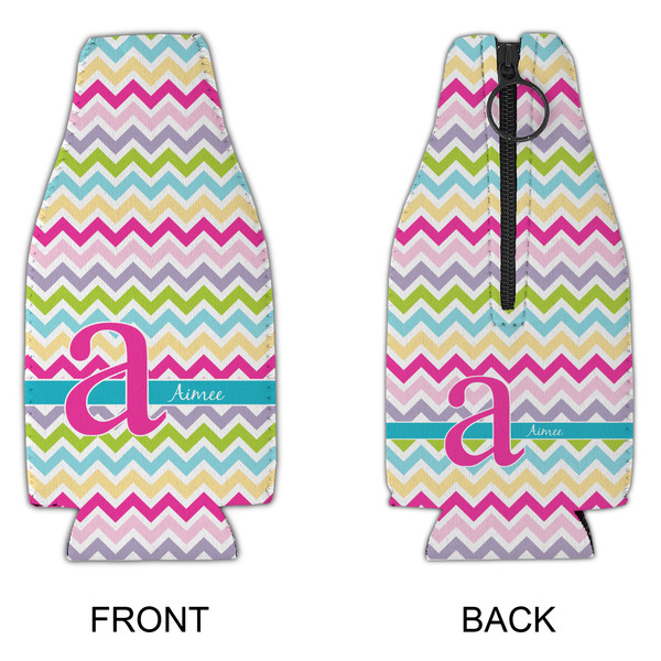 Colorful Chevron Zipper Bottle Cooler - APPROVAL
