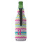 Colorful Chevron Zipper Bottle Cooler - BACK (bottle)
