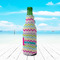 Colorful Chevron Zipper Bottle Cooler - LIFESTYLE