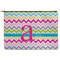 Colorful Chevron Zipper Pouch (Personalized)