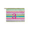 Colorful Chevron Zipper Pouch - Small - 8.5"x6" (Personalized)