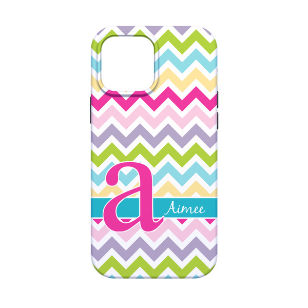Colorful Chevron iPhone 13 Mini Tough Case - Back