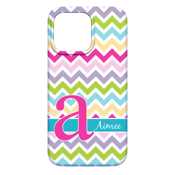 Colorful Chevron iPhone 13 Pro Max Case - Back