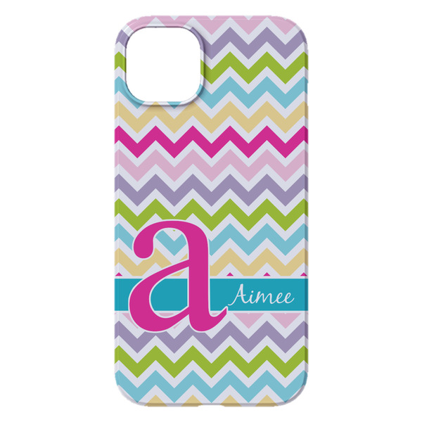 Colorful Chevron iPhone 14 Plus Case - Back