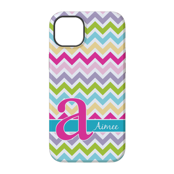 Colorful Chevron iPhone 14 Pro Tough Case - Back