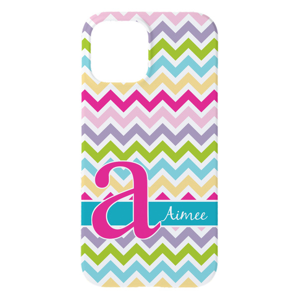 Colorful Chevron iPhone 15 Plus Case - Back