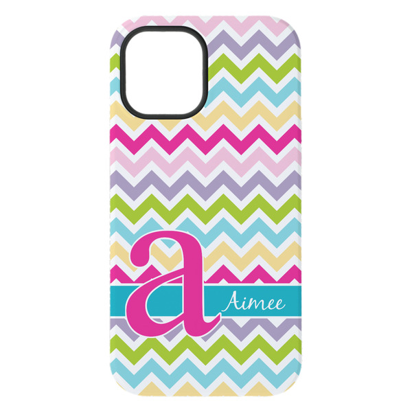 Colorful Chevron iPhone 15 Pro Max Tough Case - Back
