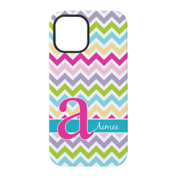 Colorful Chevron iPhone 15 Tough Case - Back