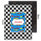 Checkers & Racecars 11x14 Wood Print - Front & Back View