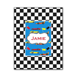 Checkers & Racecars Wood Print - 11x14 (Personalized)