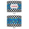 Checkers & Racecars 12" Drum Lampshade - APPROVAL (Fabric)