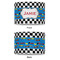 Checkers & Racecars 12" Drum Lampshade - APPROVAL (Poly Film)