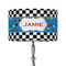 Checkers & Racecars 12" Drum Lamp Shade - Fabric (Personalized)