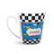 Checkers & Racecars 12 Oz Latte Mug - Front