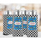 Checkers & Racecars 12oz Tall Can Sleeve - Set of 4 - LIFESTYLE