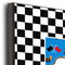 Checkers & Racecars 12x12 Wood Print - Closeup