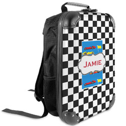 Checkers & Racecars Kids Hard Shell Backpack (Personalized)
