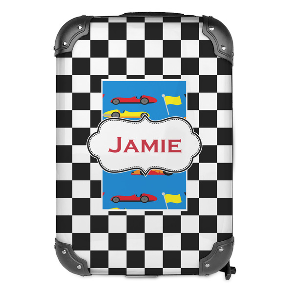 Checkers & Racecars 13" Hard Shell Backpacks - FRONT