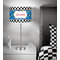 Checkers & Racecars 13 inch drum lamp shade - in room