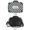 Checkers & Racecars 15" Hard Shell Briefcase - APPROVAL