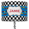 Checkers & Racecars 16" Drum Lamp Shade - Fabric (Personalized)