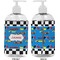 Checkers & Racecars 16 oz Plastic Liquid Dispenser- Approval- White